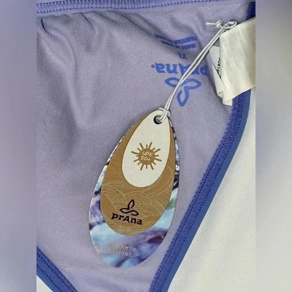 Prana Lahari halter bikini top, periwinkle, XL - Picture 5 of 5